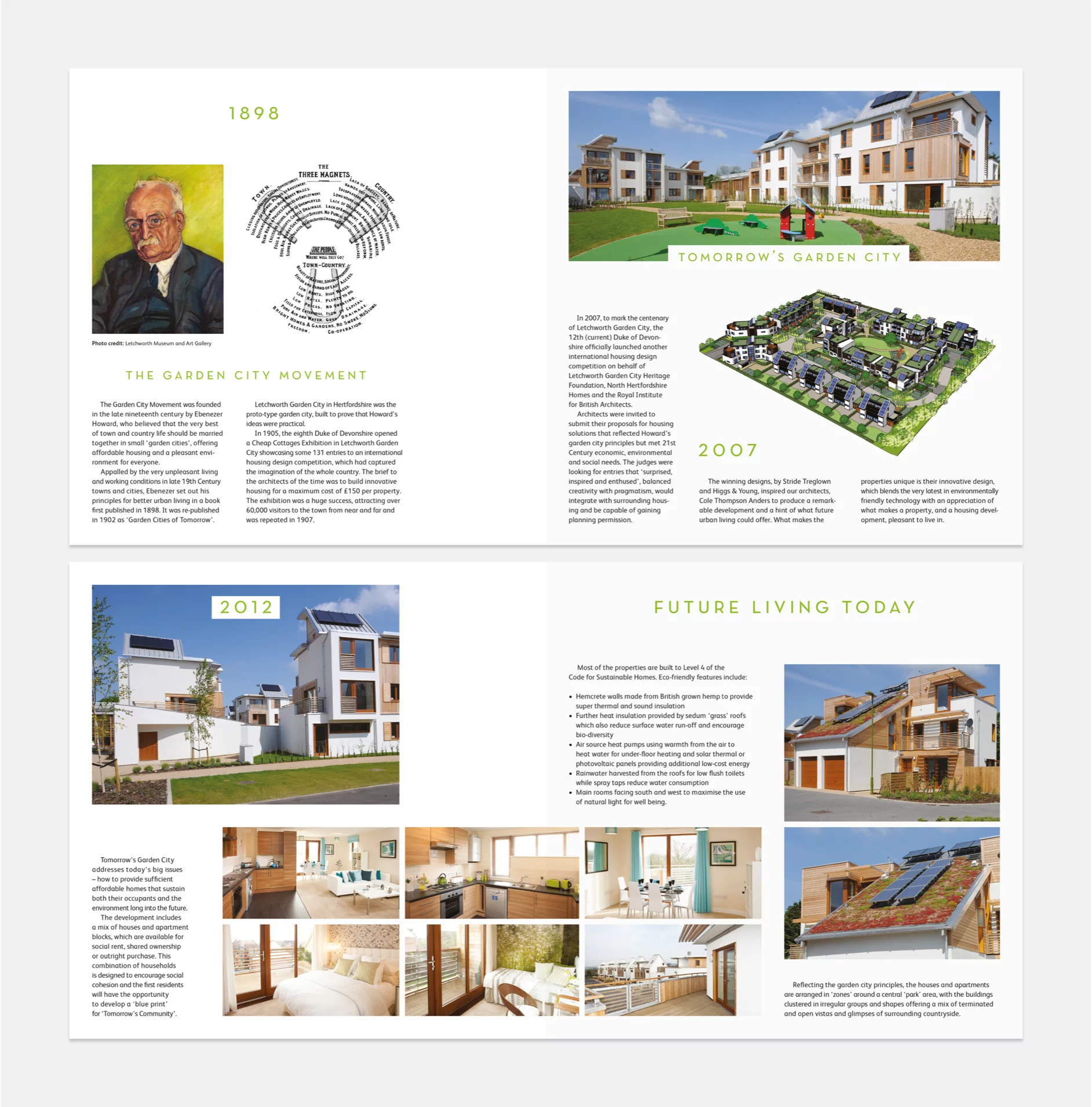 Internal spreads of brochure