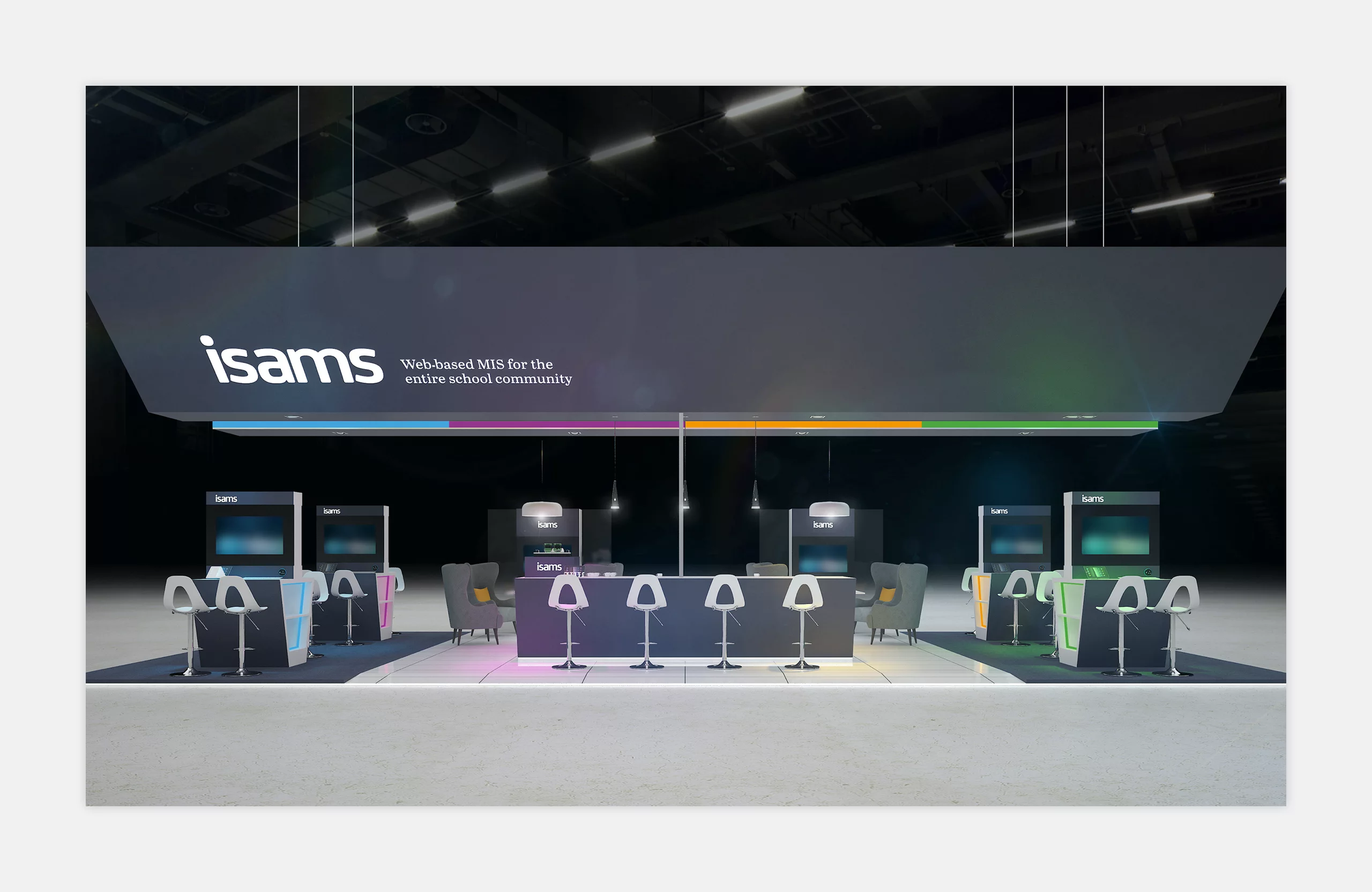 Render of exhibition stand