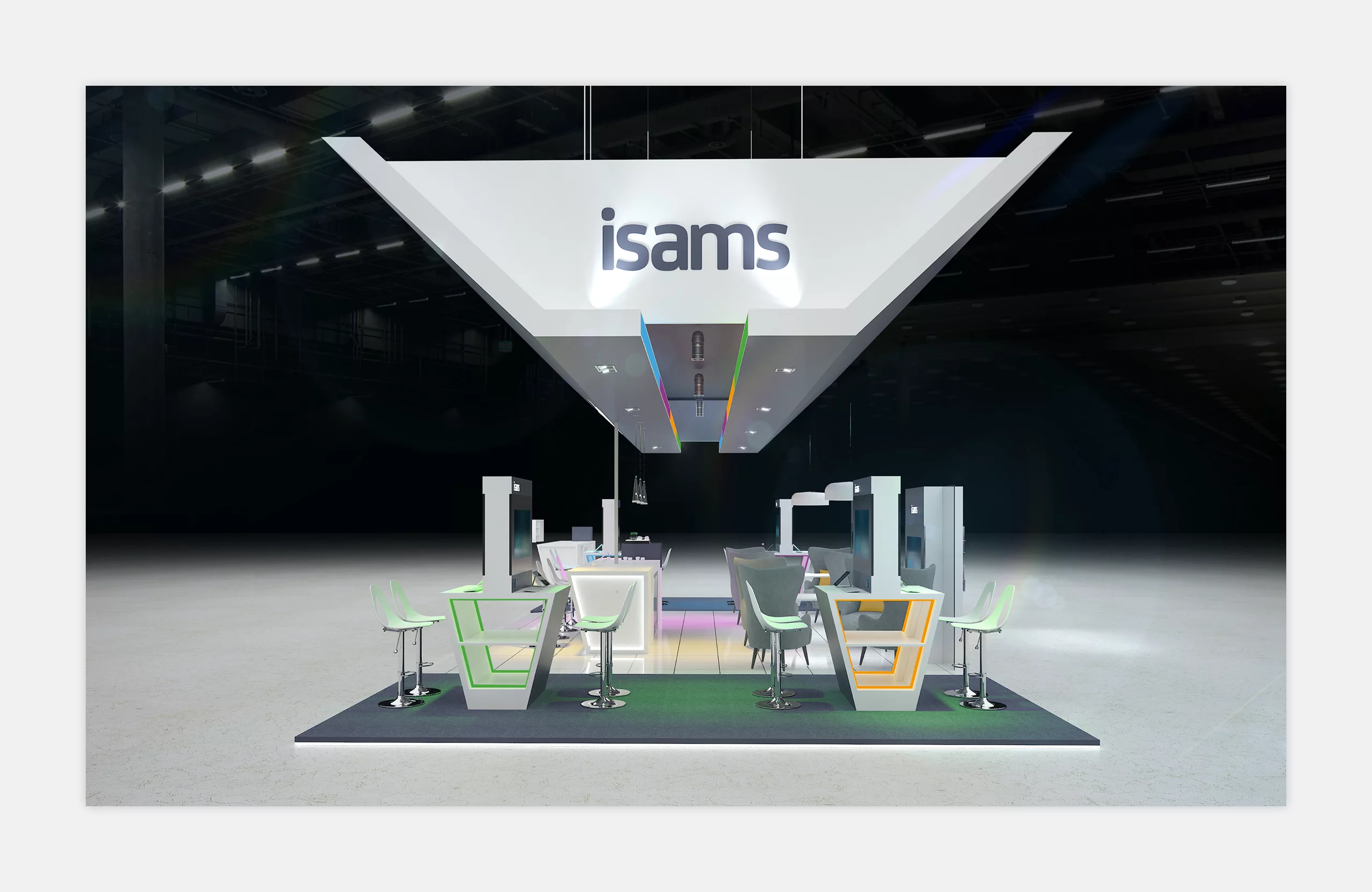 Render of exhibition stand