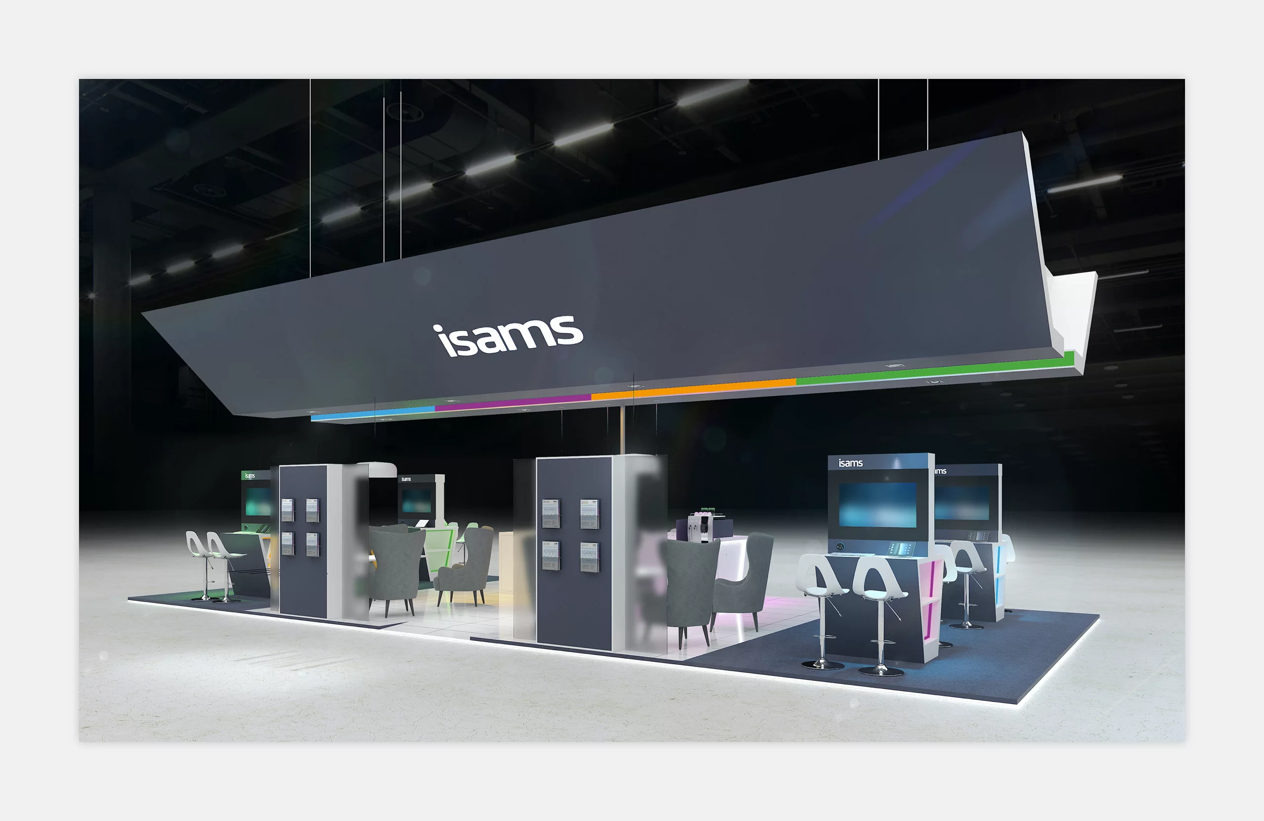 Render of exhibition stand