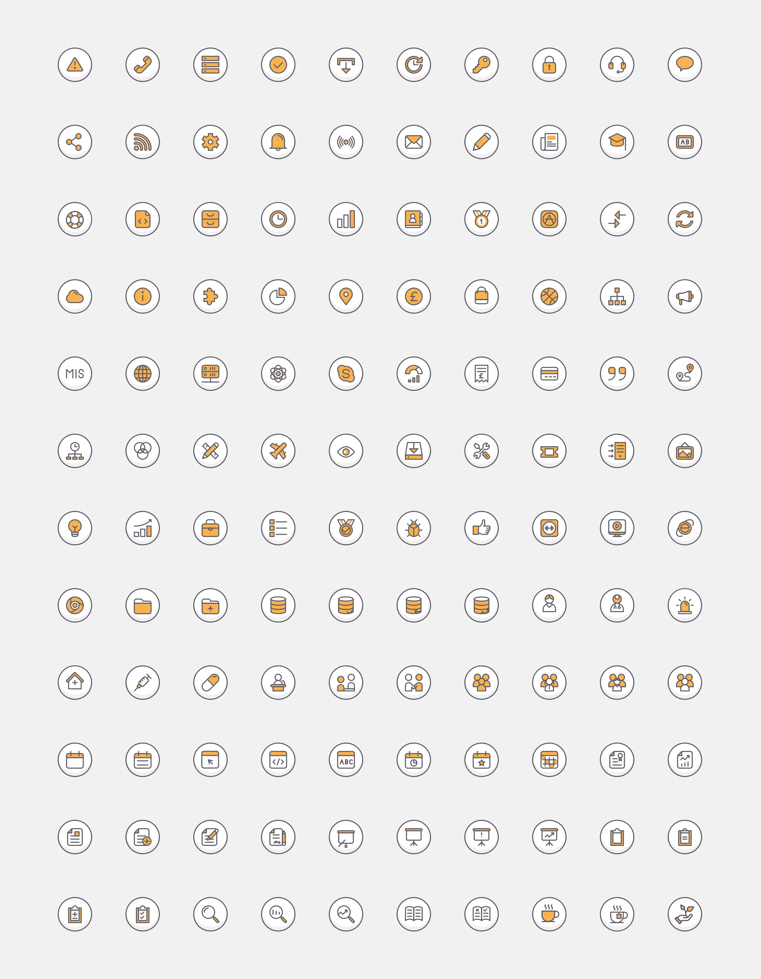 Collection of bullet illustrations